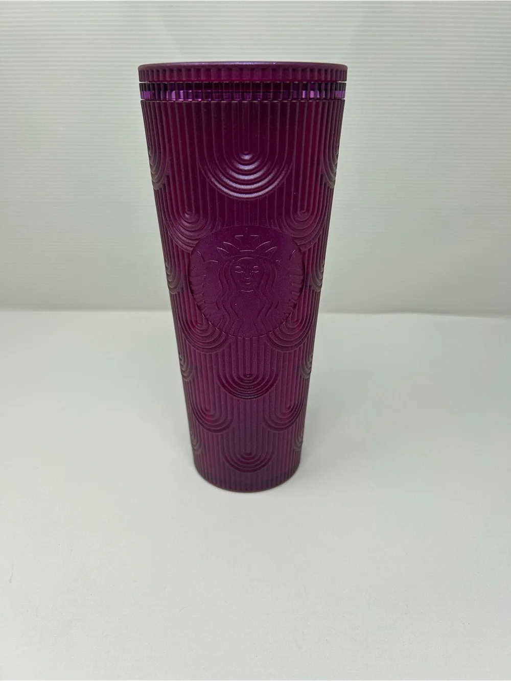 Starbucks Spring PURPLE Pearl Shell Mermaid Siren Scales Venti Tumbler 24oz